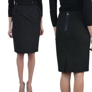 Just Cavalli Black Knee Length Pencil Skirt Size … - image 1